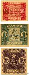 50 centimes, 1 et 2 Francs Lot MARUECOS  1944 P.41/42/43 SC