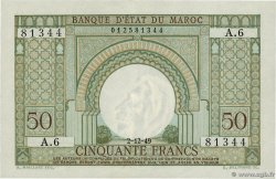 50 Francs MAROC  1949 P.44 SPL+