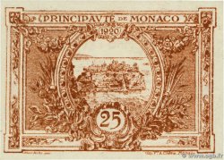 25 Centimes MONACO  1920 P.01a NEUF