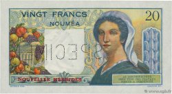 20 Francs Spécimen NUOVE EBRIDI  1941 P.08as FDC