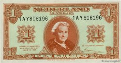 1 Gulden NETHERLANDS  1945 P.070 UNC