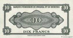 10 Francs RWANDA BURUNDI  1960 P.02 VZ+