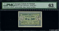 50 Centimes SENEGAL  1917 P.01b fST+