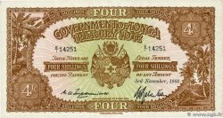 4 Shillings TONGA  1966 P.09e q.SPL