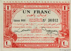 1 Franc TúNEZ  1920 P.49 SC