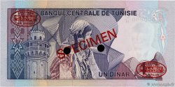 1 Dinar Spécimen TUNESIEN  1972 P.67s ST