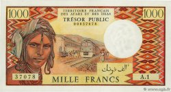 1000 Francs  FRENCH AFARS AND ISSAS  1975 P.34 q.FDC