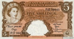 5 Shillings  ÁFRICA ORIENTAL BRITÁNICA  1961 P.41a