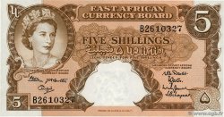5 Shillings EAST AFRICA  1962 P.41b