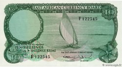 10 Shillings AFRICA DI L EST BRITANNICA   1964 P.46a