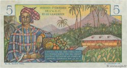 5 Francs Bougainville  AFRIQUE ÉQUATORIALE FRANÇAISE  1957 P.28 SPL