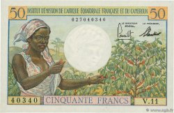 50 Francs  AFRIQUE ÉQUATORIALE FRANÇAISE  1957 P.31 AU+