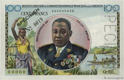 100 Francs Spécimen AFRIQUE ÉQUATORIALE FRANÇAISE  1957 P.32s NEUF