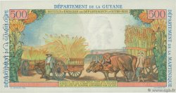 5 Nouveaux Francs sur 500 Francs Pointe à Pitre Spécimen FRENCH ANTILLES  1962 P.04s fST+