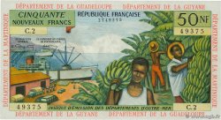 50 Nouveaux Francs FRENCH ANTILLES  1962 P.06a q.AU