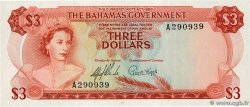 3 Dollars BAHAMAS  1965 P.19a UNC
