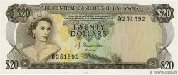 20 Dollars BAHAMAS  1974 P.39a q.FDC