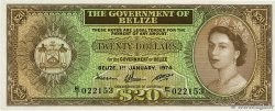 20 Dollars BELIZE  1974 P.37a FDC