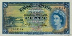 1 Pound BERMUDAS  1952 P.20a FDC
