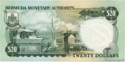20 Dollars Petit numéro BERMUDA  1974 P.31a UNC