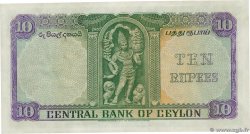 10 Rupees CEYLON  1953 P.055 AU