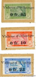 5, 10 et 25 Centimes Lot COSTA DE MARFIL  1920 P.04 à 06 SC+