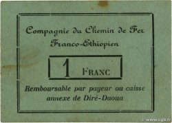 1 Franc  DJIBOUTI Dire Daoua 1919 P.-