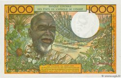 1000 Francs WEST AFRIKANISCHE STAATEN  1977 P.703Km fST+