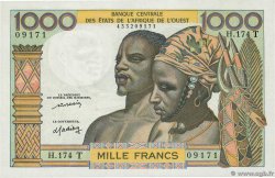1000 Francs WEST AFRIKANISCHE STAATEN  1977 P.803Tm fST