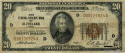 20 Dollars ESTADOS UNIDOS DE AMÉRICA Cleveland 1929 P.397 RC+