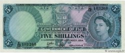 5 Shillings FIDSCHIINSELN  1964 P.051d ST