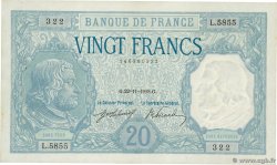 20 Francs BAYARD FRANKREICH  1918 F.11.03 VZ
