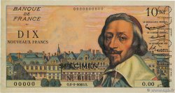 10 Nouveaux Francs RICHELIEU Spécimen FRANCIA  1959 F.57.01Spn AU