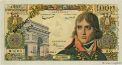 100 Nouveaux Francs BONAPARTE Spécimen FRANKREICH  1959 F.59.01Spn fST