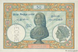 50 Roupies - 50 Rupees Spécimen INDIA FRANCESA  1936 P.07as EBC