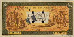 100 Piastres orange Annulé FRENCH INDOCHINA  1942 P.073s XF