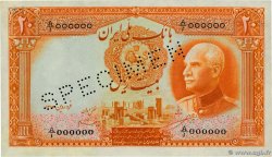 20 Rials Spécimen IRAN  1937 P.034s fST+