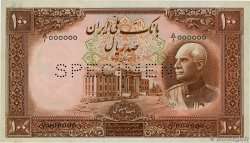 100 Rials Spécimen IRAN  1937 P.036s