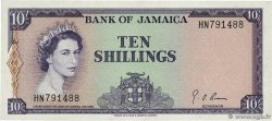 10 Shillings JAMAIKA  1964 P.51Be fST+