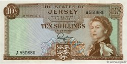 10 Shillings JERSEY  1963 P.07a q.FDC