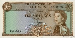 10 Shillings ISLA DE JERSEY  1963 P.07a SC+