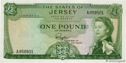 1 Pound ISLA DE JERSEY  1963 P.08a SC+