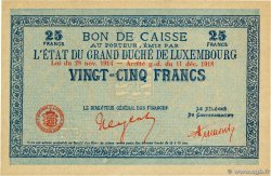 25 Francs LUXEMBURG  1919 P.31a fST