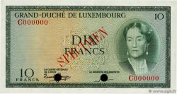 10 Francs Spécimen LUXEMBOURG  1954 P.48s UNC