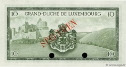 10 Francs Spécimen LUSSEMBURGO  1954 P.48s FDC