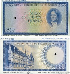 500 Francs Épreuve LUSSEMBURGO  1982 P.52Ae AU