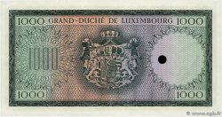 1000 Francs Spécimen LUXEMBURGO  1963 P.52Be SC+