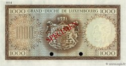 1000 Francs Spécimen LUXEMBOURG  1982 P.52Bs pr.NEUF