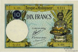 10 Francs MADAGASCAR  1926 P.036 UNC-