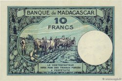 10 Francs MADAGASCAR  1926 P.036 SC+